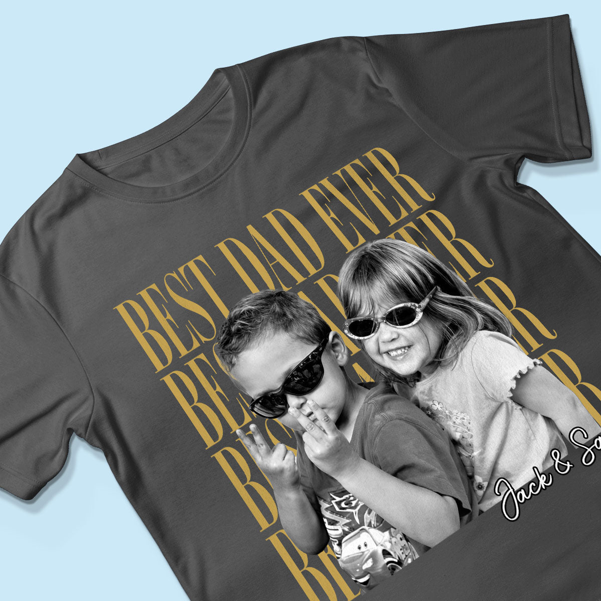 Custom Dad Vintage Photo - Personalized Shirt - Father's Day Gift for Dad, Husband