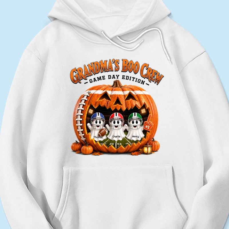Grandma's Boo Crew Game Day Edition - Personalized Shirt - Halloween Gift, Gift For Grandma