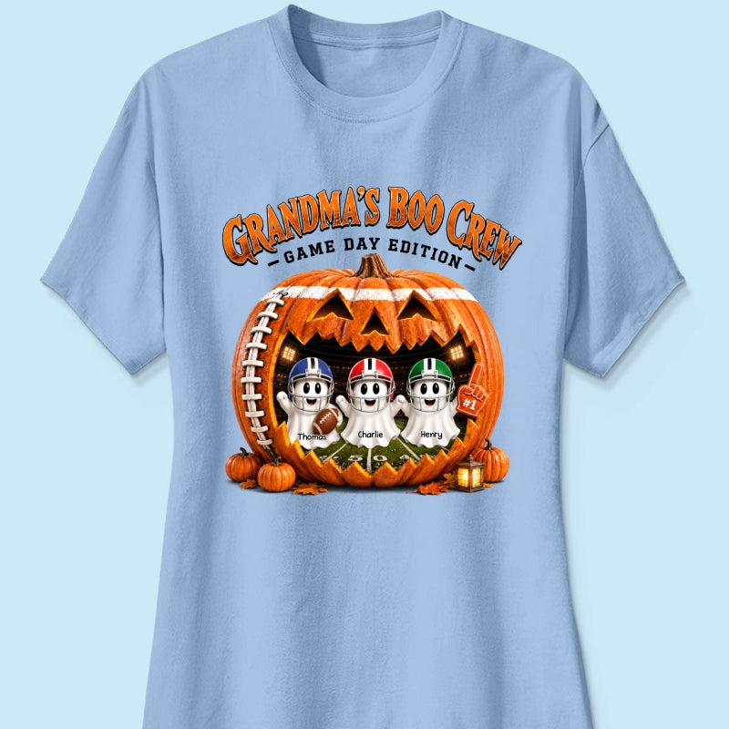 Grandma's Boo Crew Game Day Edition - Personalized Shirt - Halloween Gift, Gift For Grandma