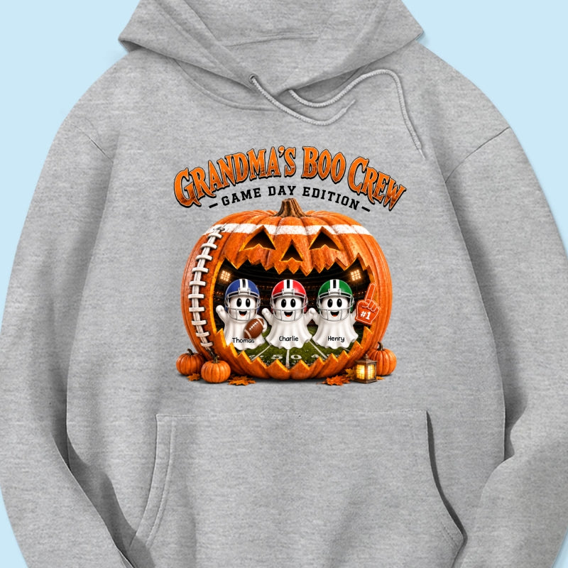 Grandma's Boo Crew Game Day Edition - Personalized Shirt - Halloween Gift, Gift For Grandma
