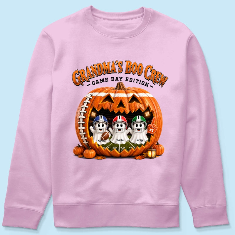 Grandma's Boo Crew Game Day Edition - Personalized Shirt - Halloween Gift, Gift For Grandma