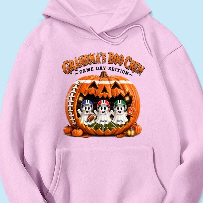 Grandma's Boo Crew Game Day Edition - Personalized Shirt - Halloween Gift, Gift For Grandma