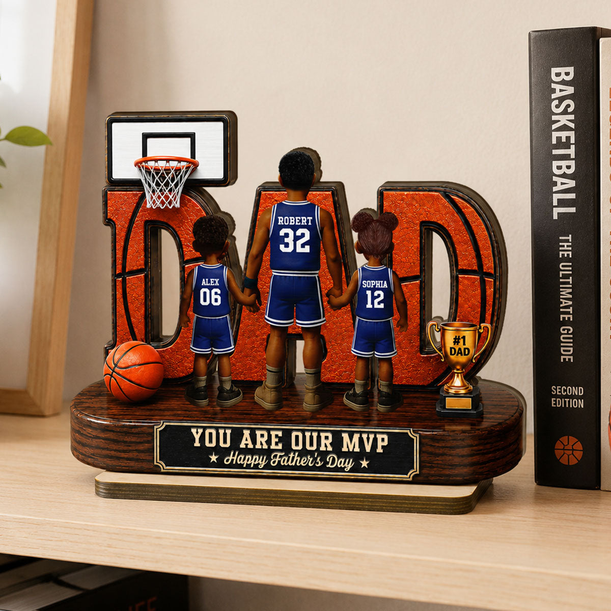 [UP TO 38% OFF] Basketball Dad Legend You Are Our MVP - Personalized 2-Layered Wooden Plaque - Unique  Gift For Dad, Husband, Basketball Fans