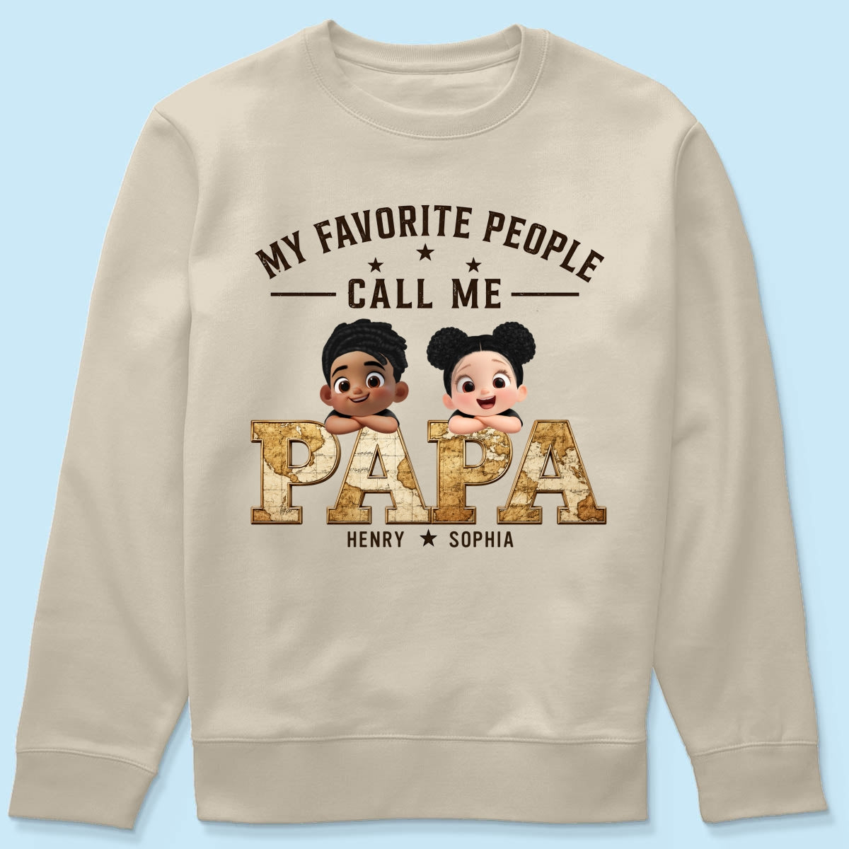 My Favorite People Call Me Grandpa - Personalized Shirt - Father's Day Gift for Dad, Grandpa, Husband