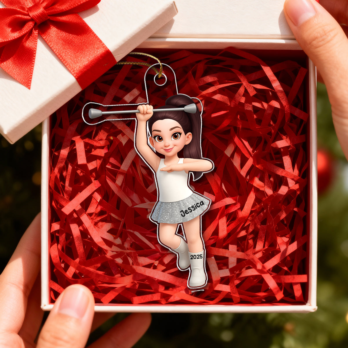 3D Effect Marching Band - Personalized Acrylic Ornament - Gift For Granddaughter, Grandson