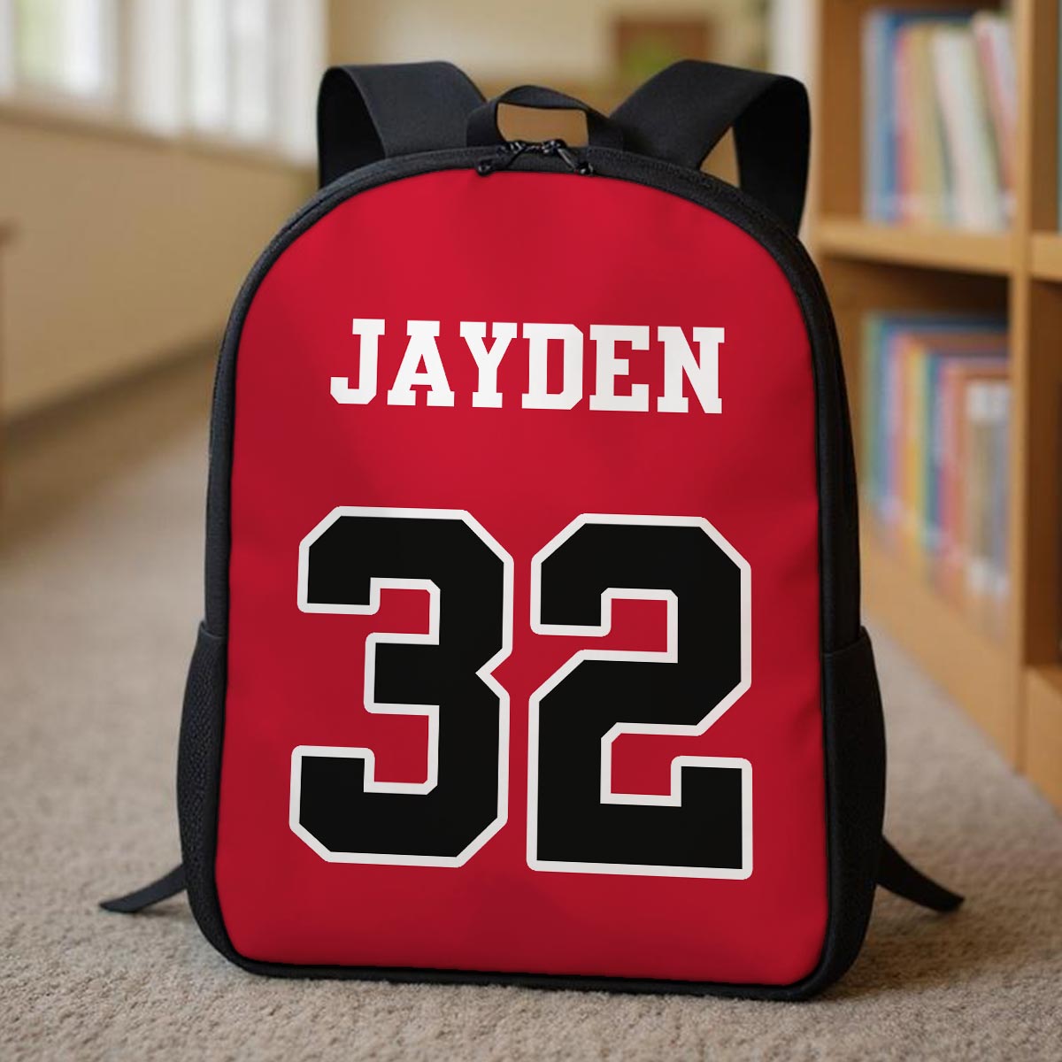 Basketball Jersey - Personalized Backpack - Back To School Gift