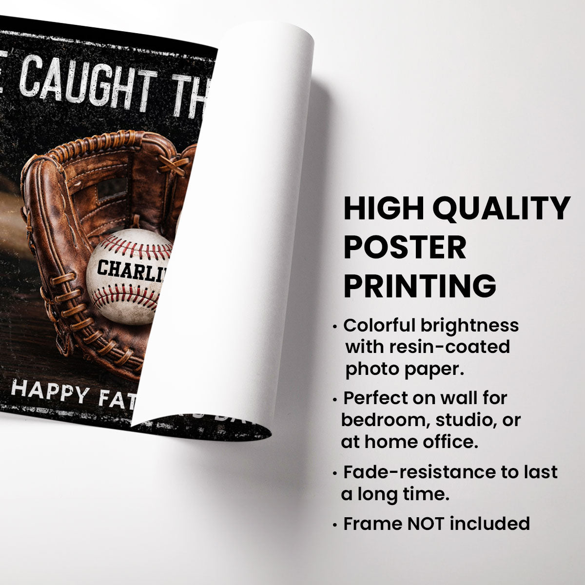 We Caught The Best Dad - Personalized Poster - Heartfelt Father's Day Gift for Dad, Husband