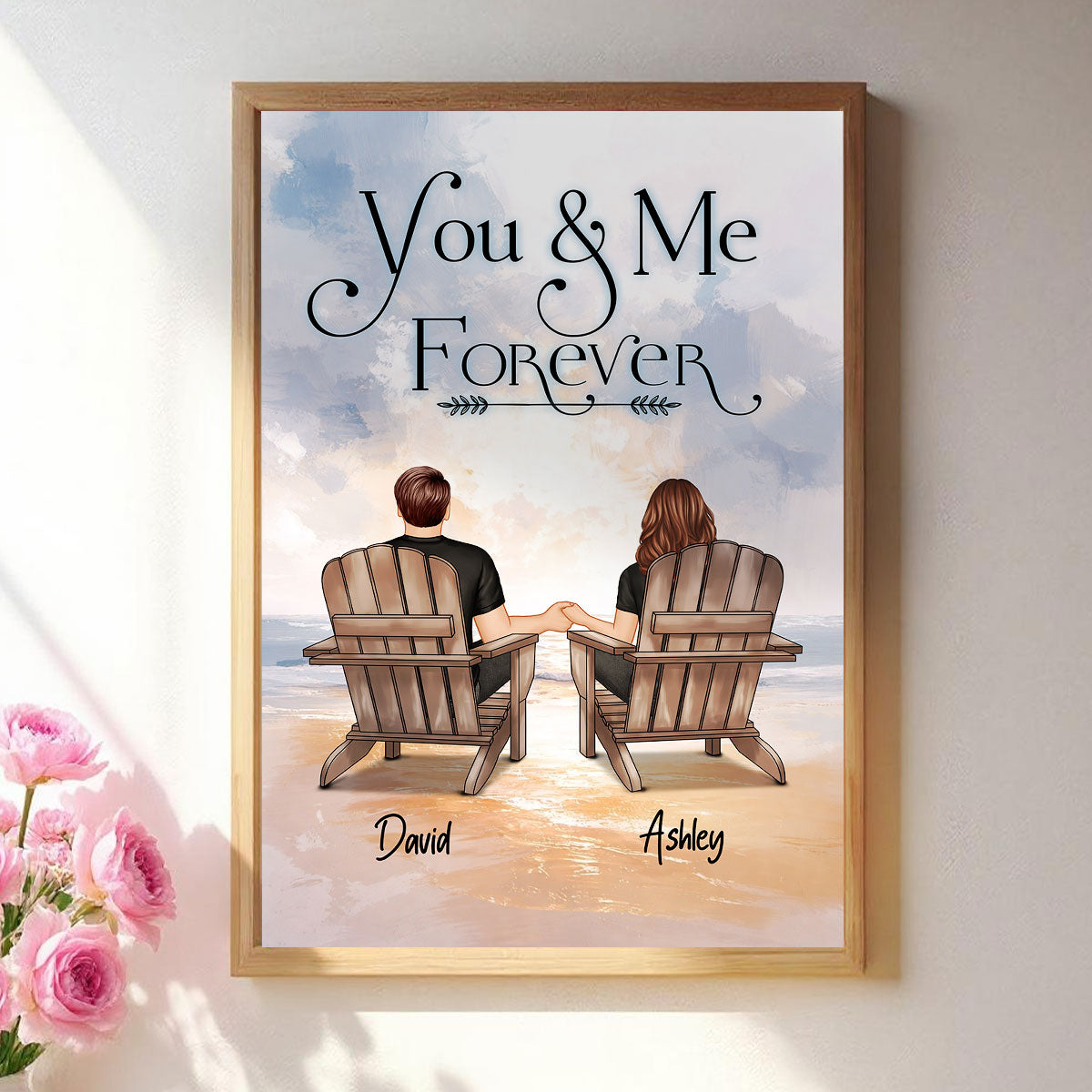 You & Me Forever - Personalized Poster - Gift for Couple, for Him, for Her
