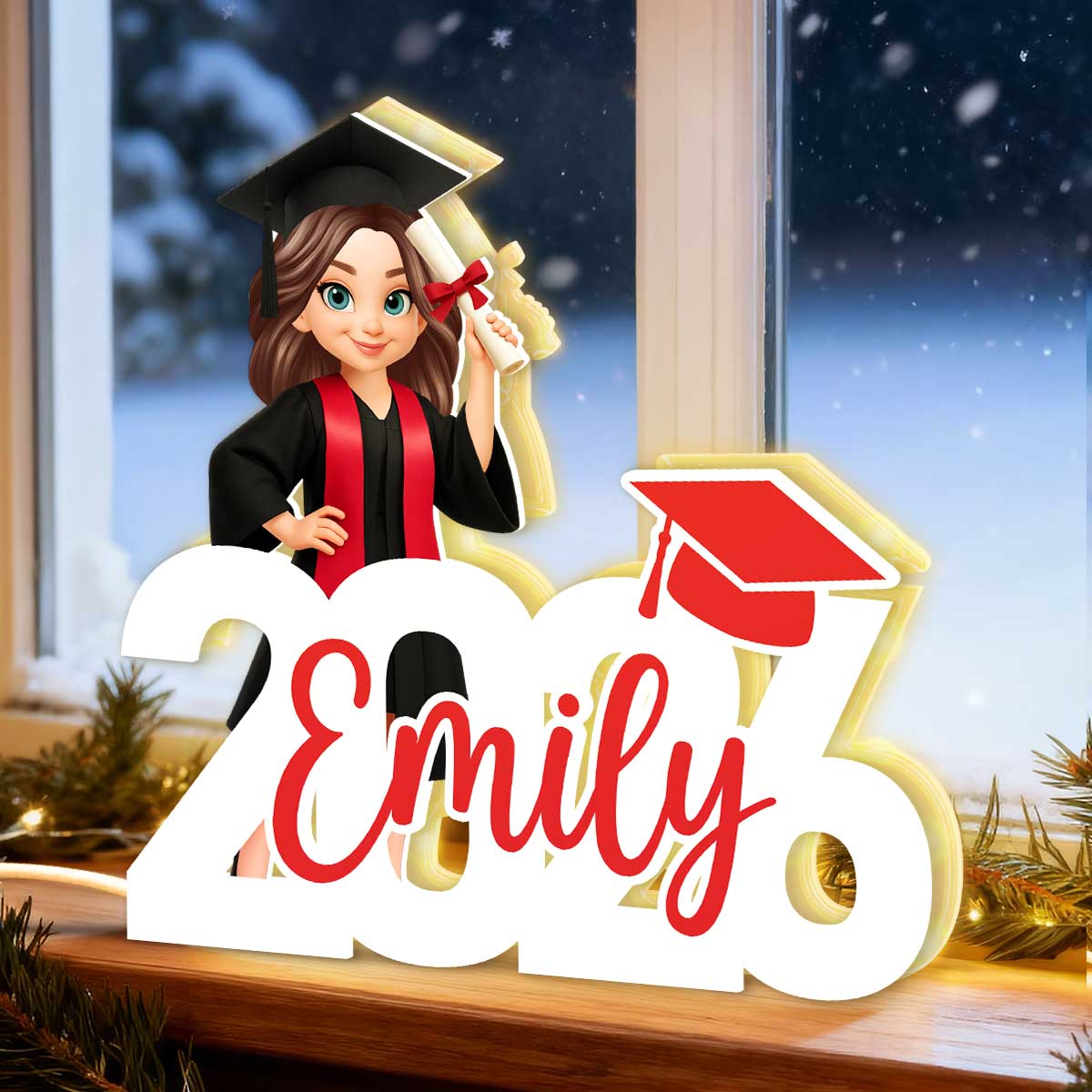 Graduation Senior - Personalized Light Box - Christmas Gift For Graduates