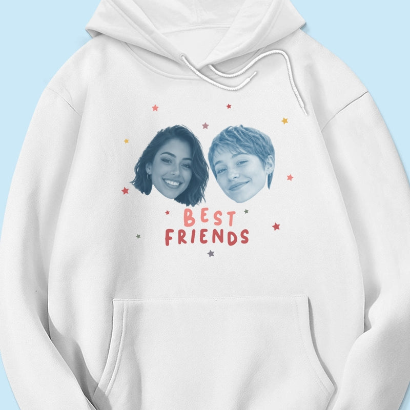 Vintage Best Friend Custom Photo - Personalized Shirt - Friendship Gift, Birthday Gift for Friend, BFF Birthday Gift Idea