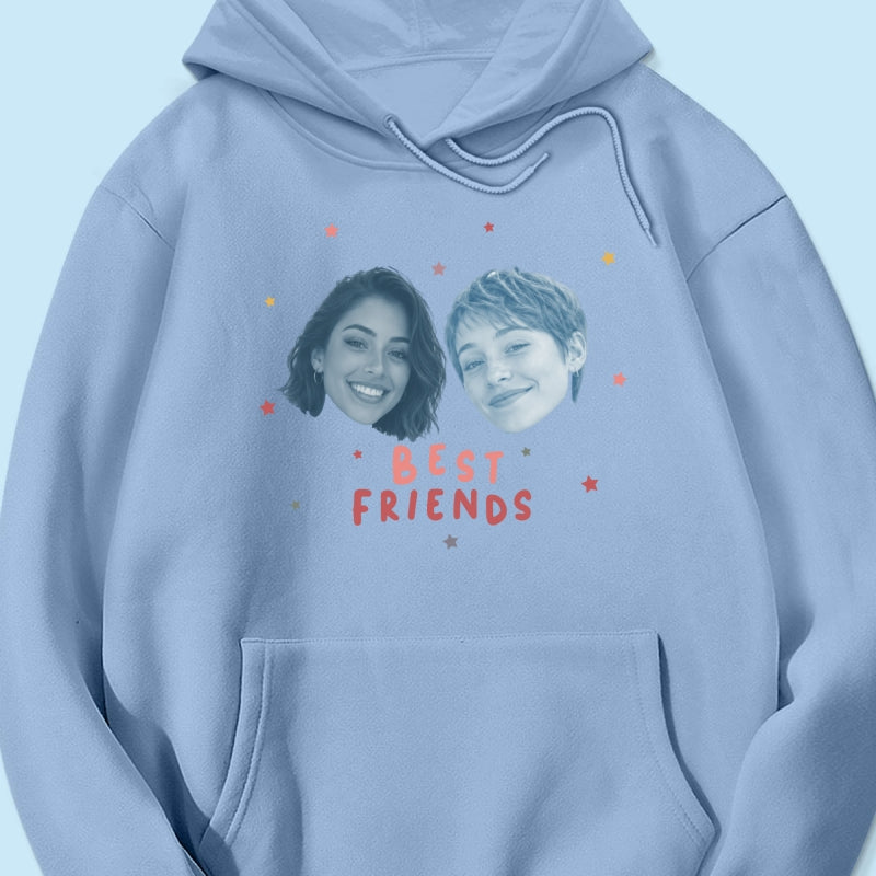 Vintage Best Friend Custom Photo - Personalized Shirt - Friendship Gift, Birthday Gift for Friend, BFF Birthday Gift Idea