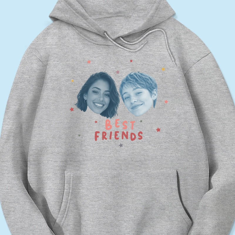 Vintage Best Friend Custom Photo - Personalized Shirt - Friendship Gift, Birthday Gift for Friend, BFF Birthday Gift Idea