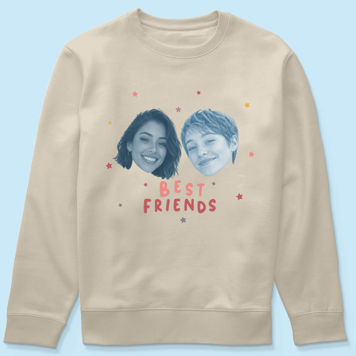 Vintage Best Friend Custom Photo - Personalized Shirt - Friendship Gift, Birthday Gift for Friend, BFF Birthday Gift Idea