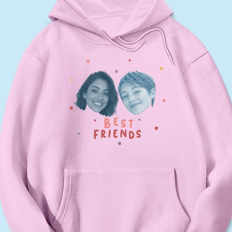 Vintage Best Friend Custom Photo - Personalized Shirt - Friendship Gift, Birthday Gift for Friend, BFF Birthday Gift Idea