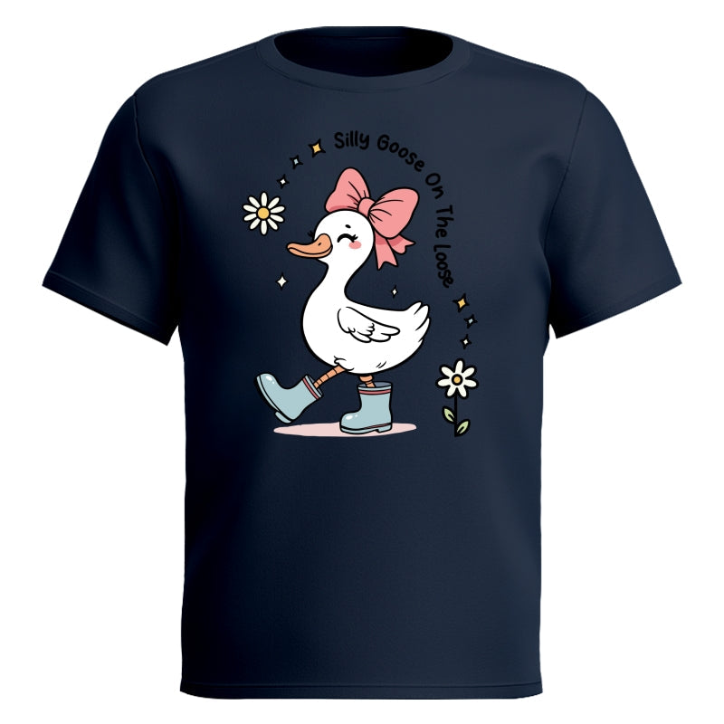 Silly Goose On The Loose Funny Shirt For Kid, Little Girl