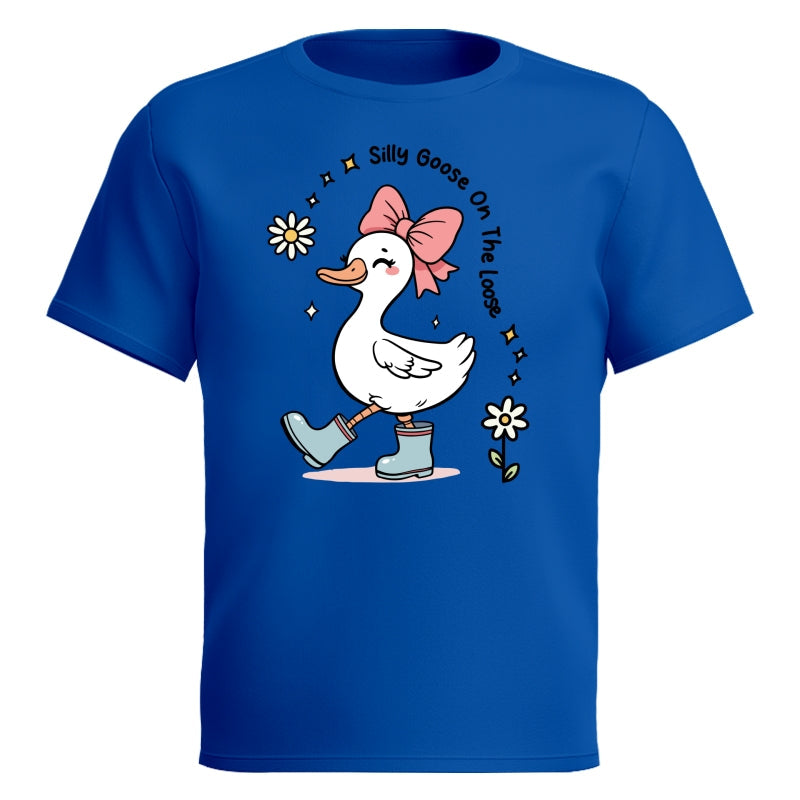 Silly Goose On The Loose Funny Shirt For Kid, Little Girl