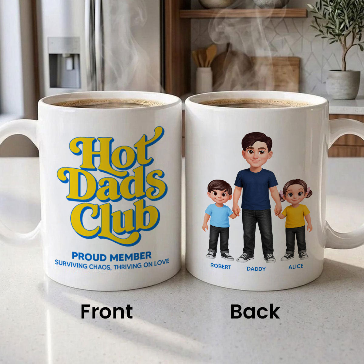 Hot Dads Club - Personalized Mug - Funny Father's Day Gift For Dad, Husband