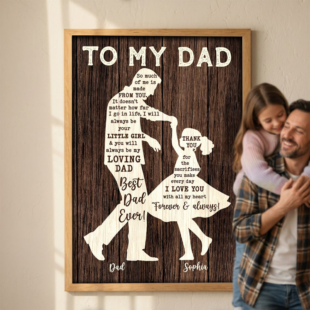 I Will Always Be Your Little Girl Father & Daughter Dancing - Personalized Poster - Sentimental Father's Day Gift For Dad From Daughter