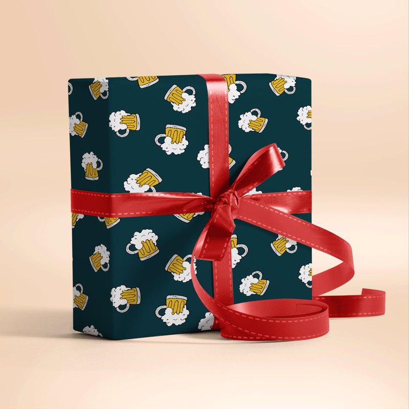 Beer Ice Cold Gift Wrapping Paper