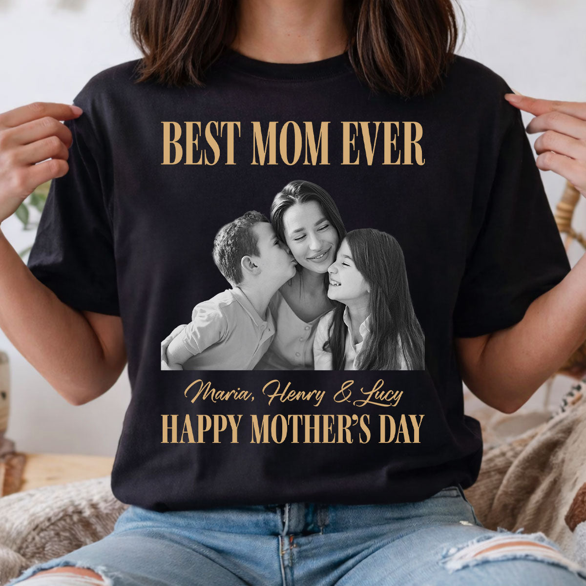 Trending Vintage Best Mom Ever - Personalized Shirt - Mother's Day Gift For Mom
