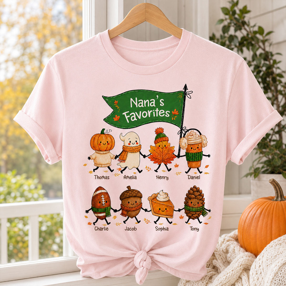 On-trend Fall Season Funny Kids - Personalized Shirt - Gift For Grandmas, Moms