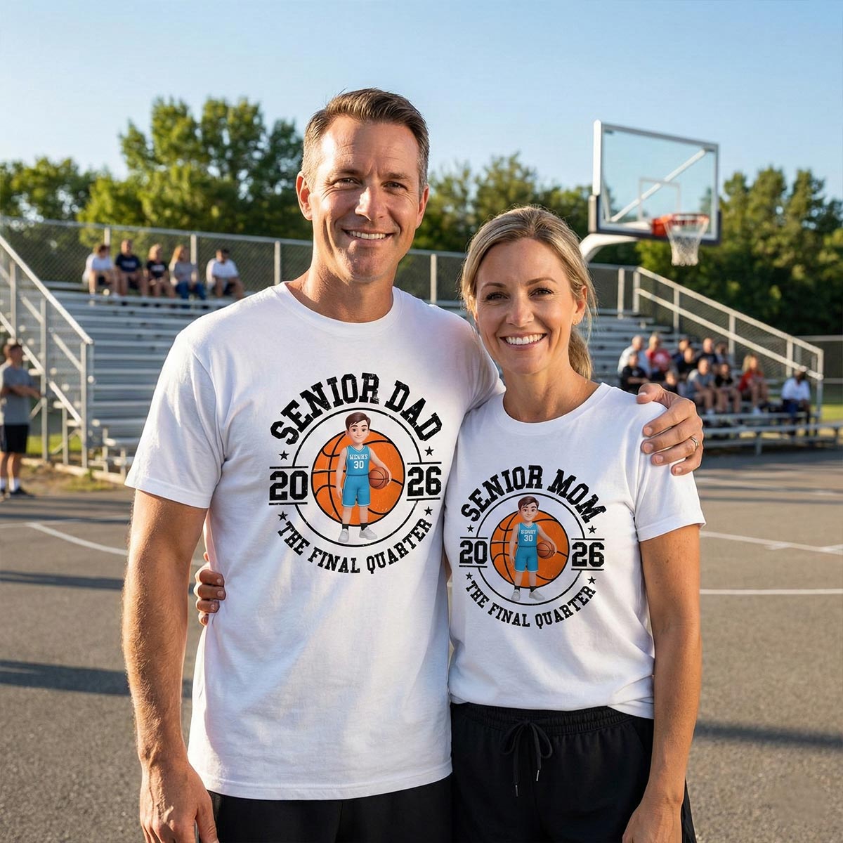 Sport Senior Proud Mom Dad Of Graduate - Personalized Shirt - Basketball, Baseball, Football