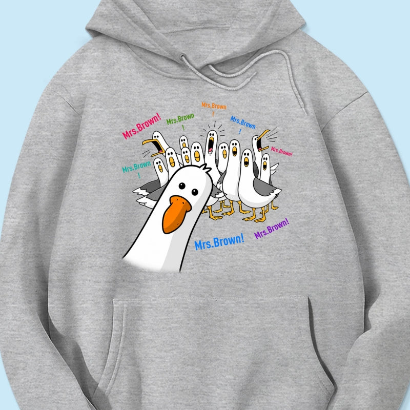 Funny Seagulls Teacher Name - Personalized Shirt - Back To School Gift For Teacher