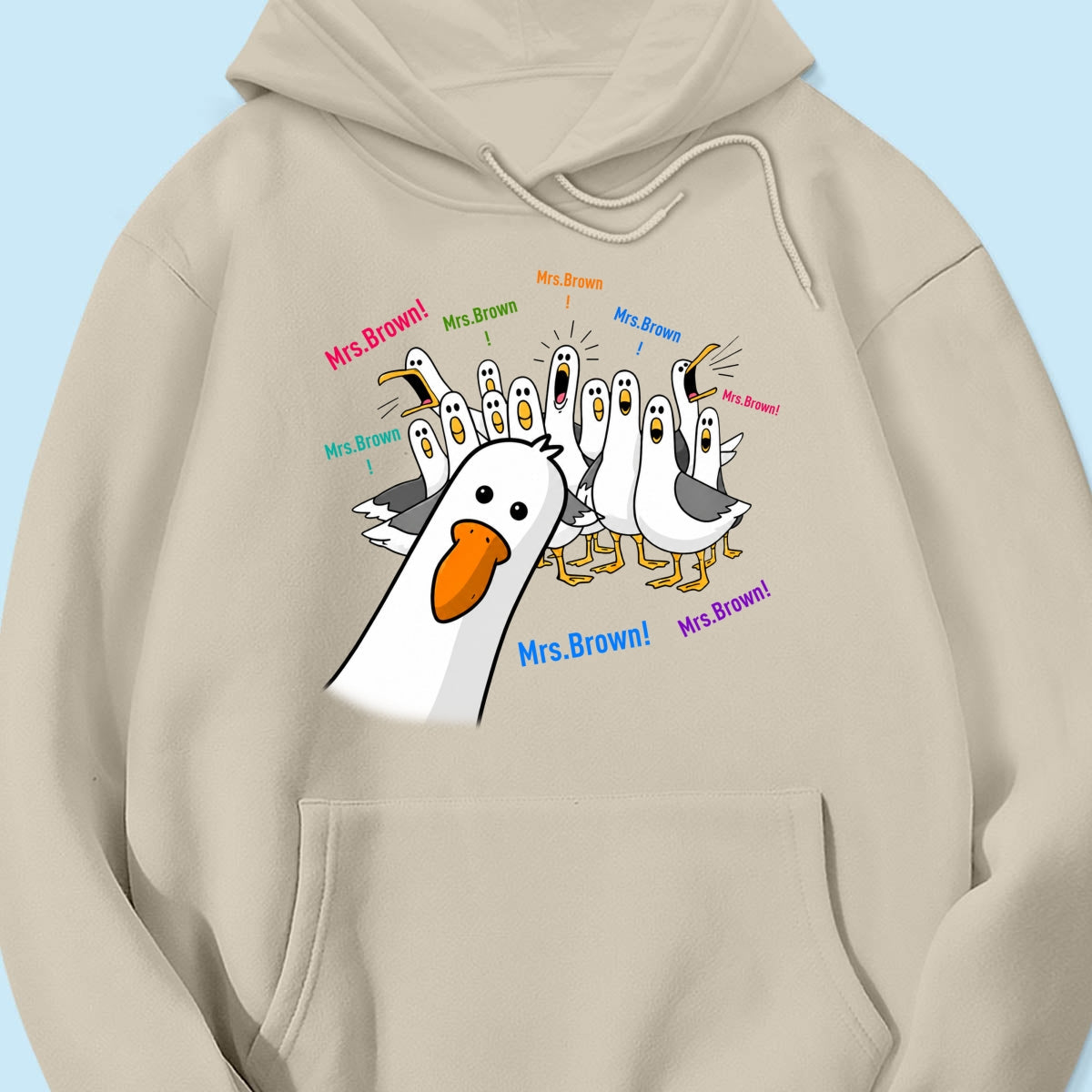 Funny Seagulls Teacher Name - Personalized Shirt - Back To School Gift For Teacher
