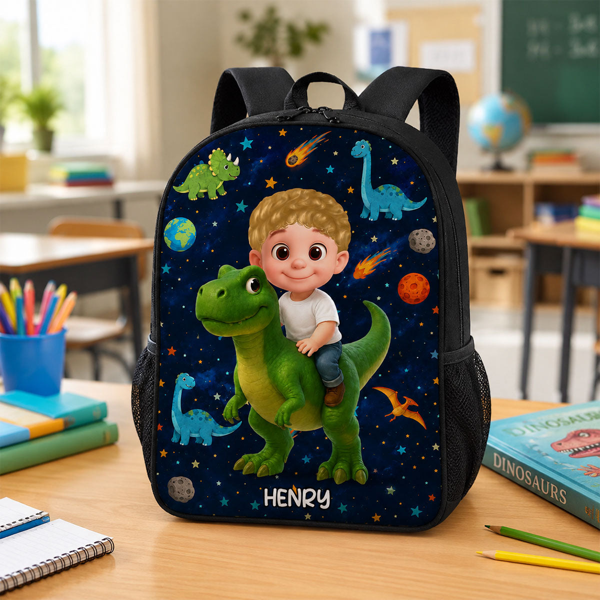 Dinosaur Adventure for Boys Girls - Personalized Backpack - Back to School Backpack for Kids