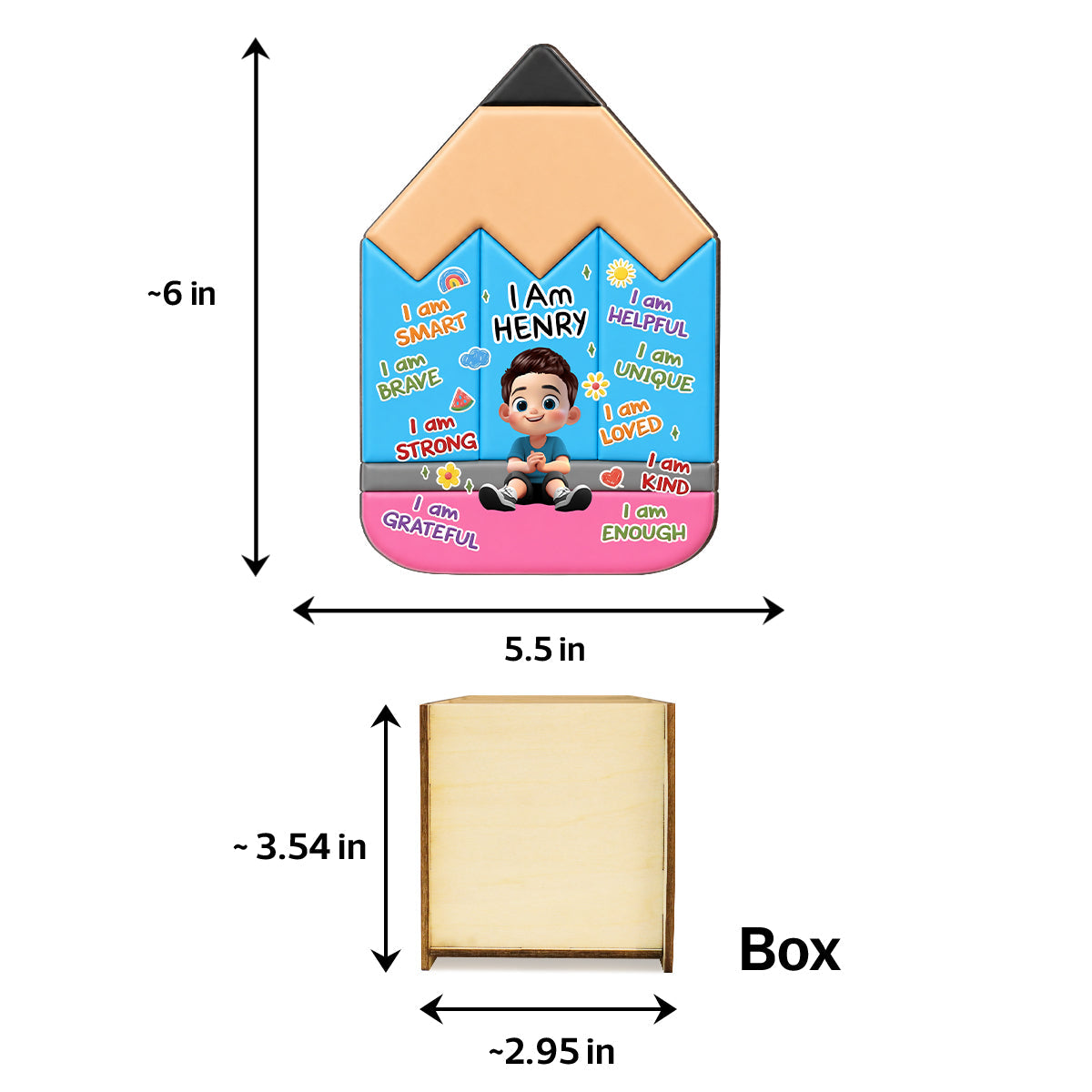 Learning Starts Today Kids - Personalized Pencil Holder - Back To School Gift For Kids