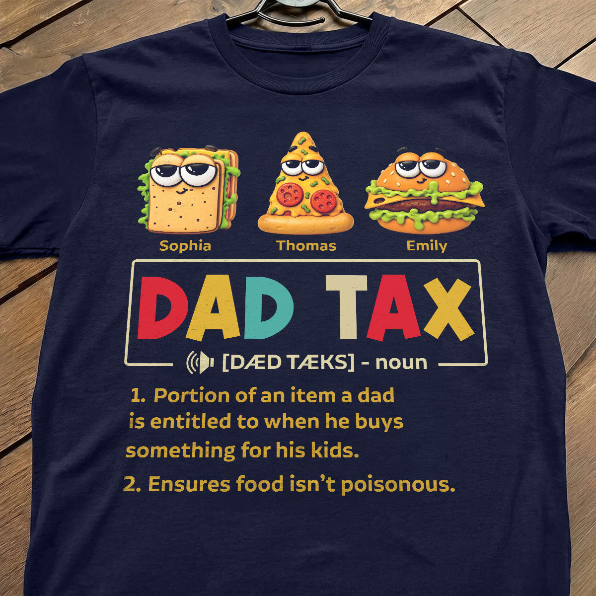 Taste Test Approved By Dad - Personalized Shirt - Heartfelt Gift For Dad, Husband