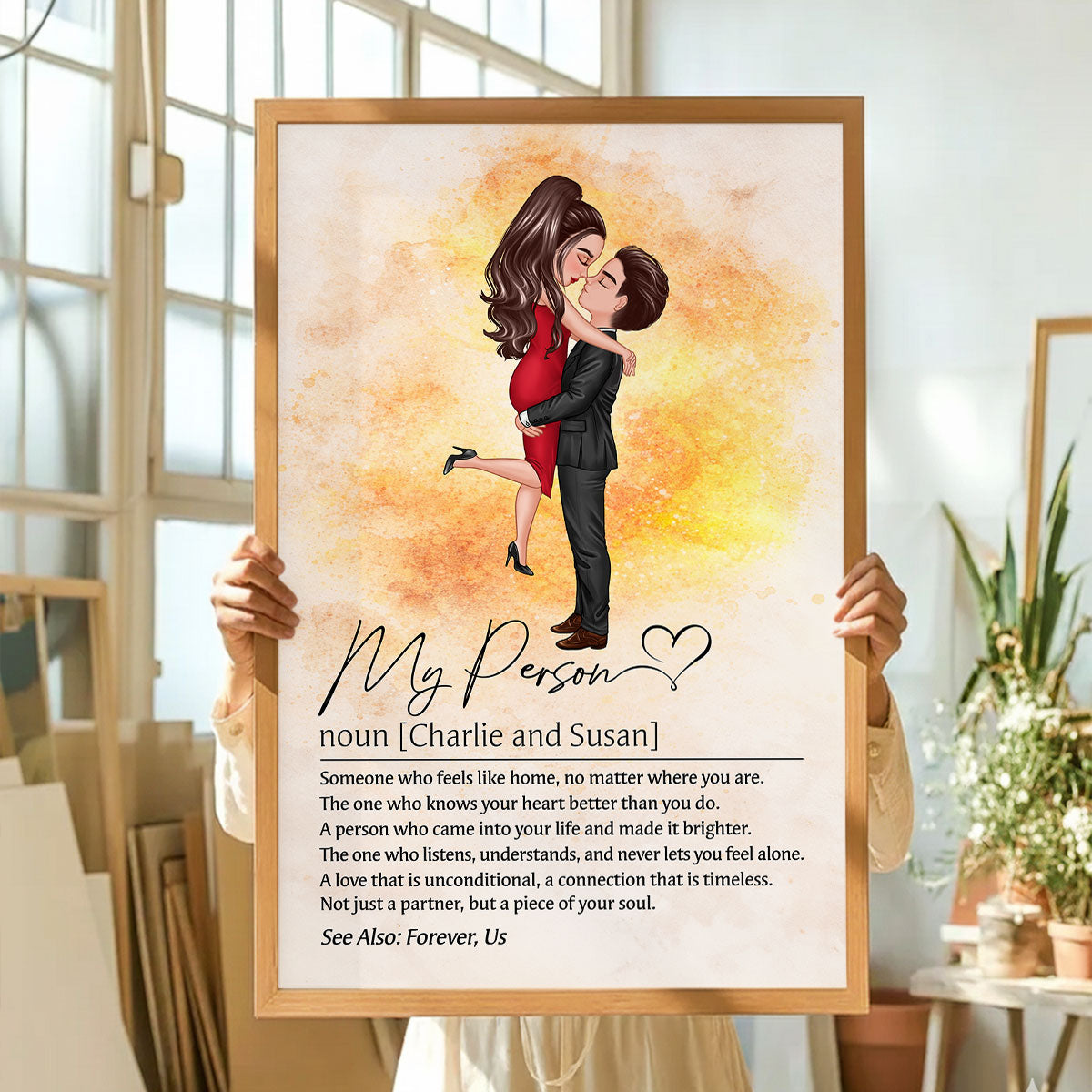 My Person Definition - Personalized Poster - Gift for Couple