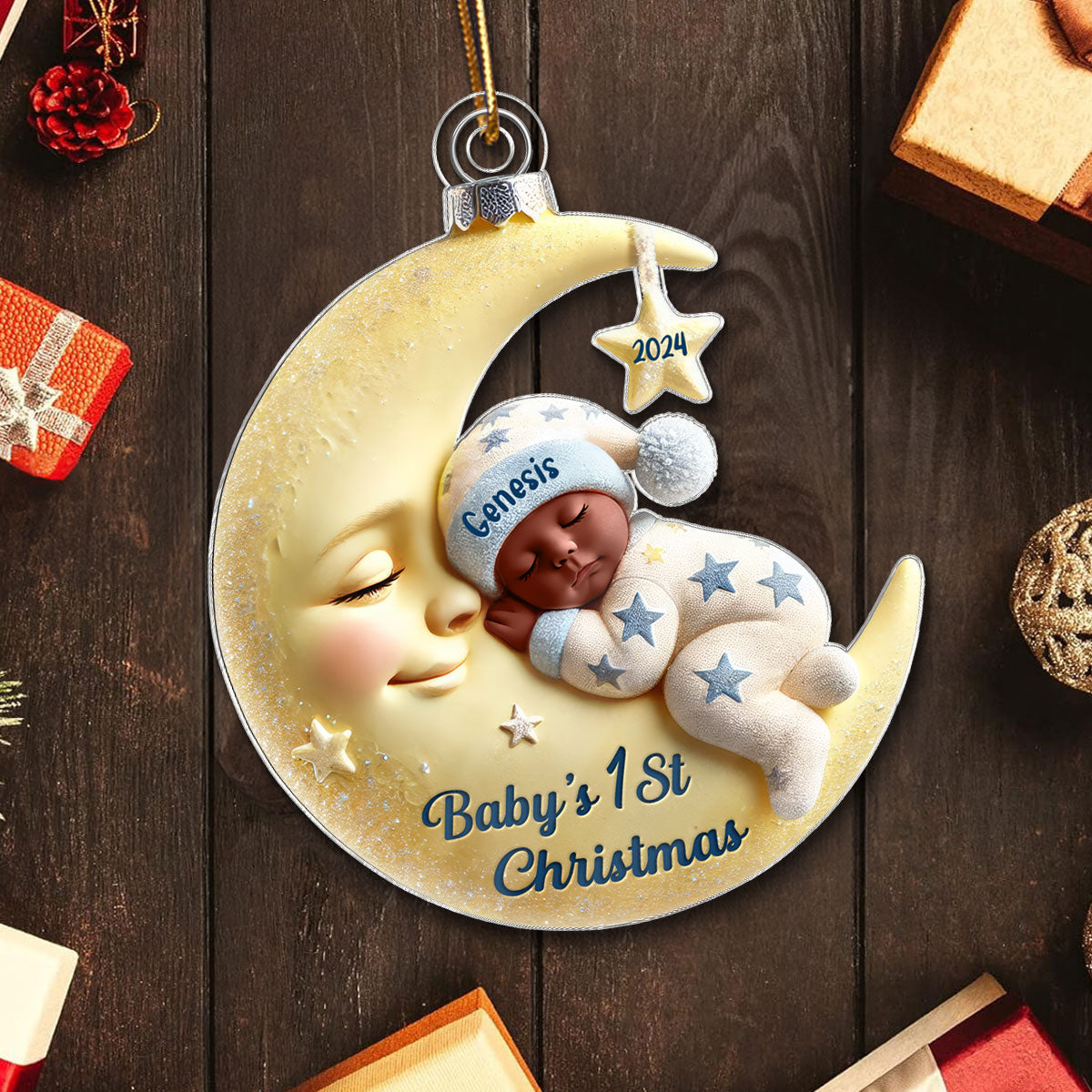 My First Christmas As Big Sister Big Brother - Personalized Acrylic Ornament - Proud New Big Siblings Gift