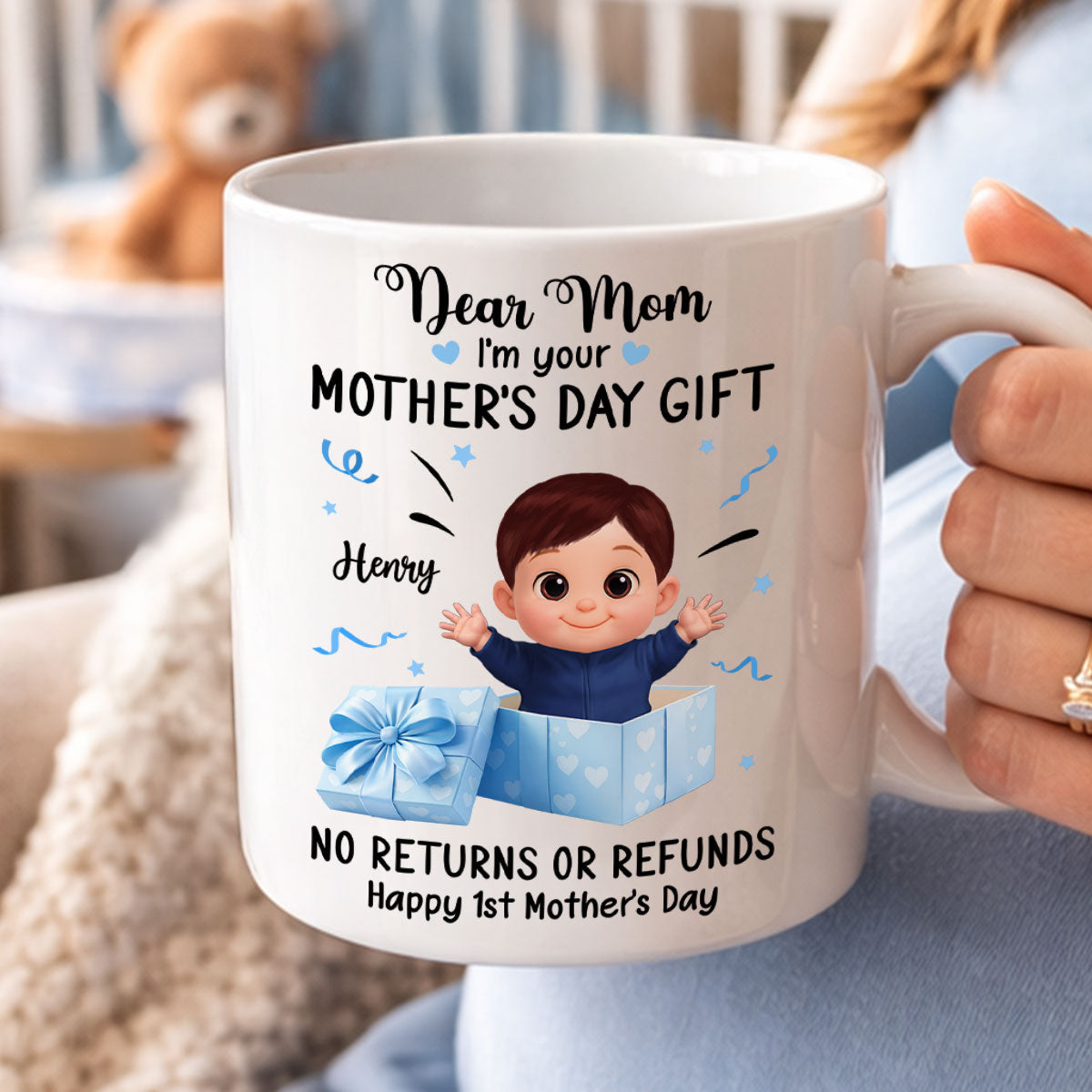 Dear Mom I Am Your Gift - Personalized Mug - Heartflet Gift For Mom