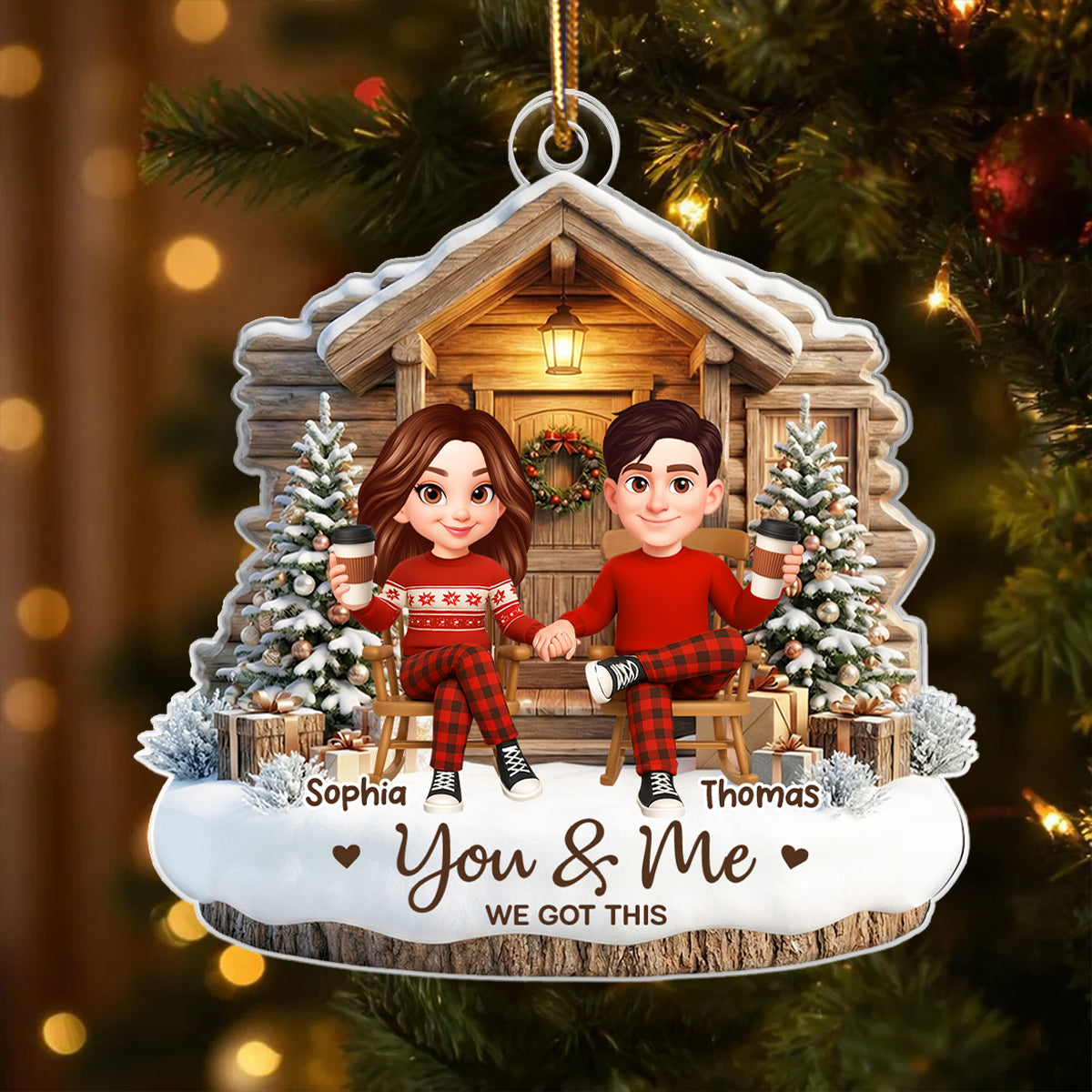 Couple We Got This - Personalized Acrylic Ornament - Christmas Gift for him, for her