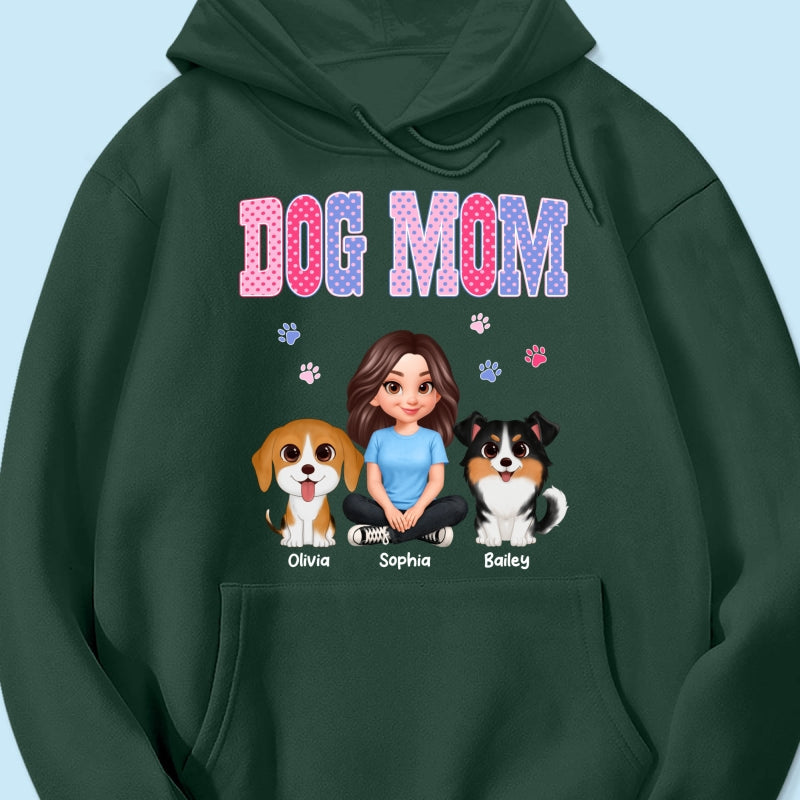 Trending Polka Dot Pattern Spring Summer Vibe Dog Mom - Personalized Shirt - Mother's Day Gift For Dog Mom