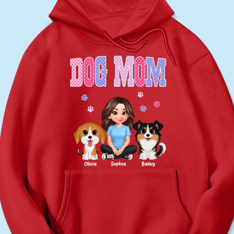 Trending Polka Dot Pattern Spring Summer Vibe Dog Mom - Personalized Shirt - Mother's Day Gift For Dog Mom