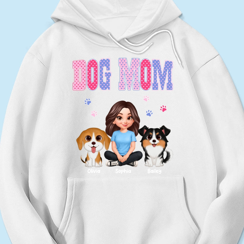Trending Polka Dot Pattern Spring Summer Vibe Dog Mom - Personalized Shirt - Mother's Day Gift For Dog Mom