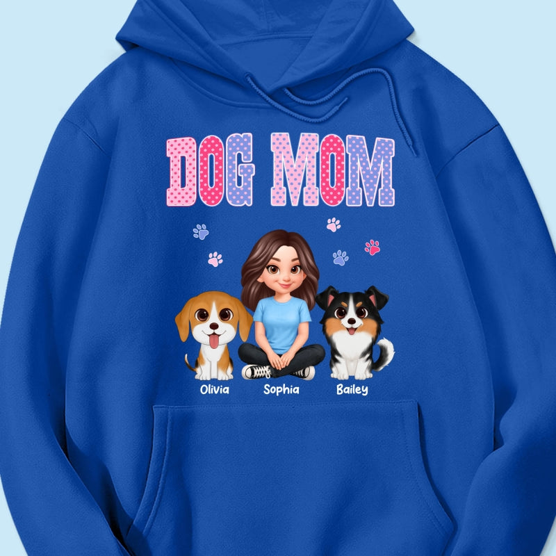 Trending Polka Dot Pattern Spring Summer Vibe Dog Mom - Personalized Shirt - Mother's Day Gift For Dog Mom