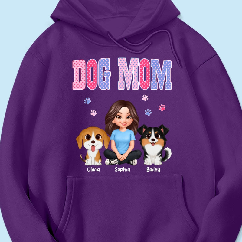 Trending Polka Dot Pattern Spring Summer Vibe Dog Mom - Personalized Shirt - Mother's Day Gift For Dog Mom
