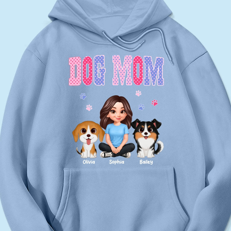 Trending Polka Dot Pattern Spring Summer Vibe Dog Mom - Personalized Shirt - Mother's Day Gift For Dog Mom