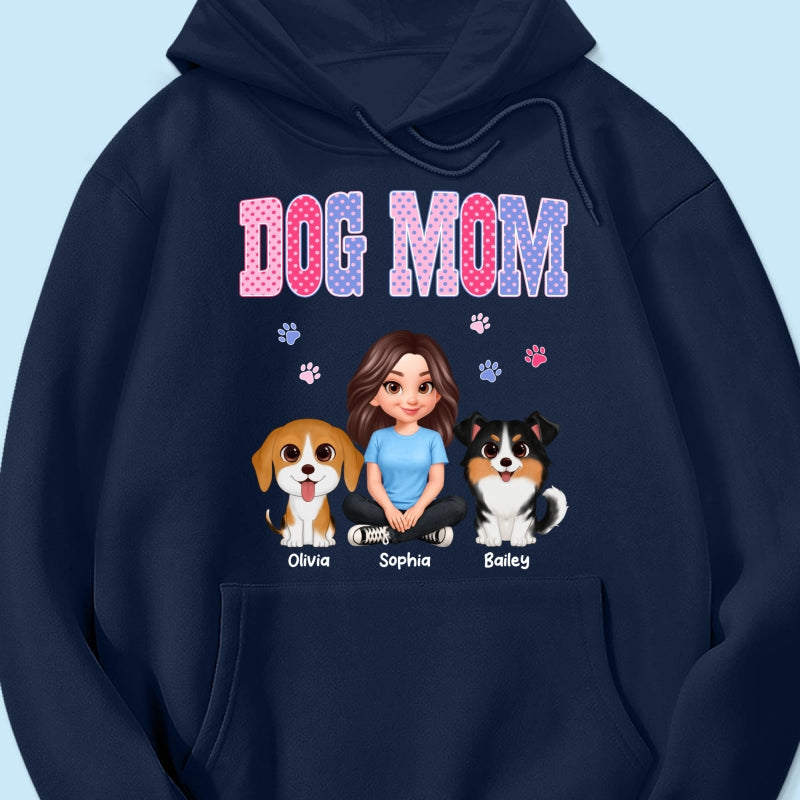 Trending Polka Dot Pattern Spring Summer Vibe Dog Mom - Personalized Shirt - Mother's Day Gift For Dog Mom