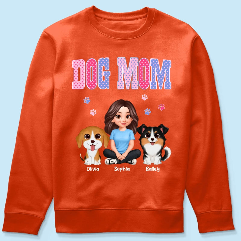 Trending Polka Dot Pattern Spring Summer Vibe Dog Mom - Personalized Shirt - Mother's Day Gift For Dog Mom