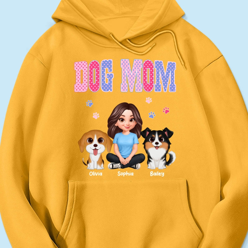 Trending Polka Dot Pattern Spring Summer Vibe Dog Mom - Personalized Shirt - Mother's Day Gift For Dog Mom