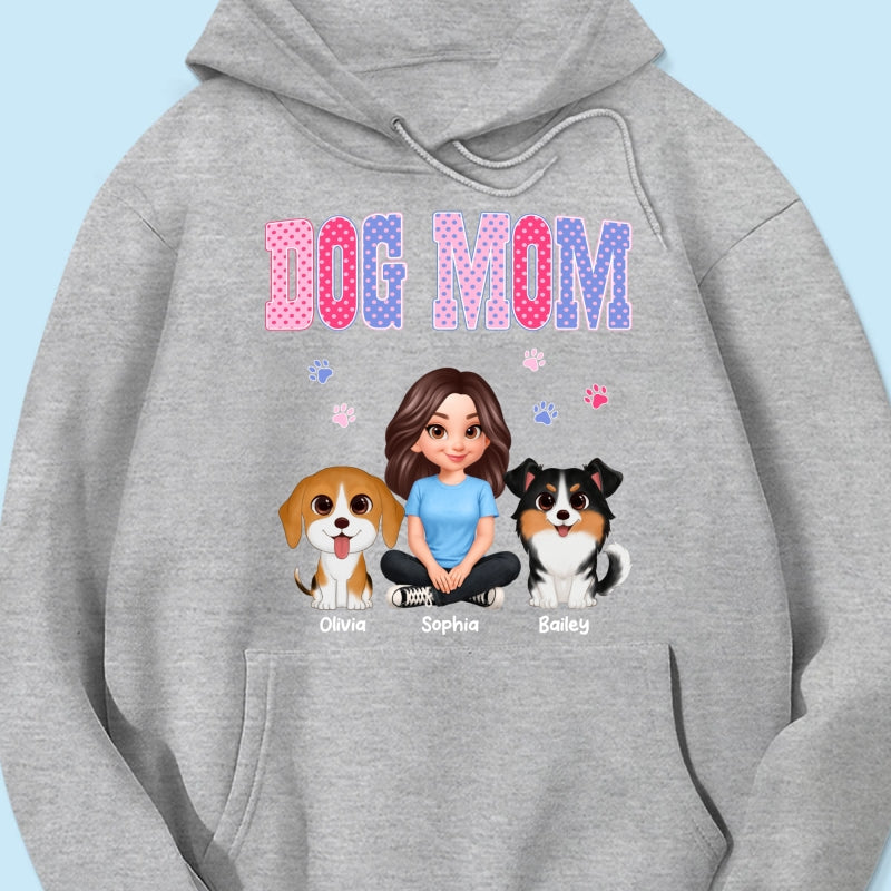Trending Polka Dot Pattern Spring Summer Vibe Dog Mom - Personalized Shirt - Mother's Day Gift For Dog Mom