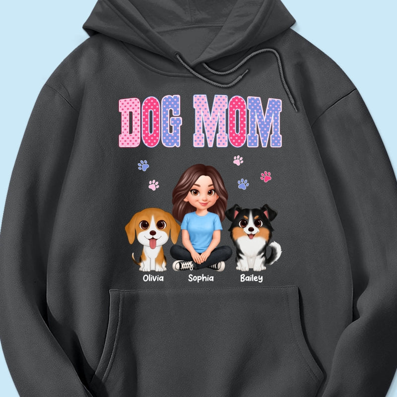 Trending Polka Dot Pattern Spring Summer Vibe Dog Mom - Personalized Shirt - Mother's Day Gift For Dog Mom
