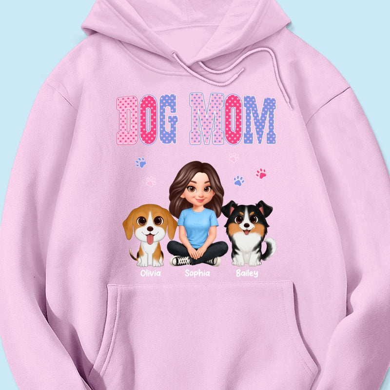 Trending Polka Dot Pattern Spring Summer Vibe Dog Mom - Personalized Shirt - Mother's Day Gift For Dog Mom
