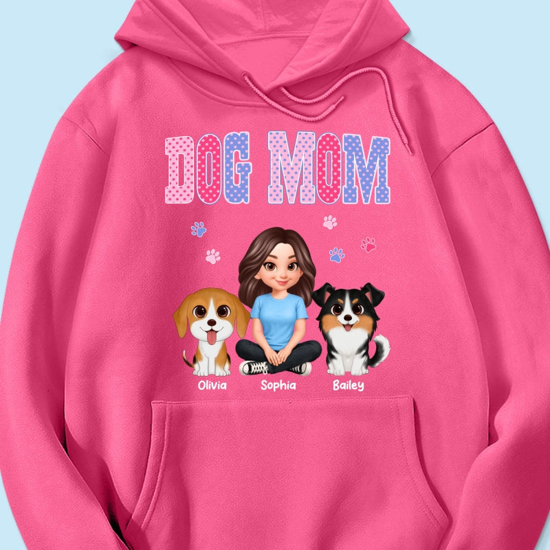 Trending Polka Dot Pattern Spring Summer Vibe Dog Mom - Personalized Shirt - Mother's Day Gift For Dog Mom