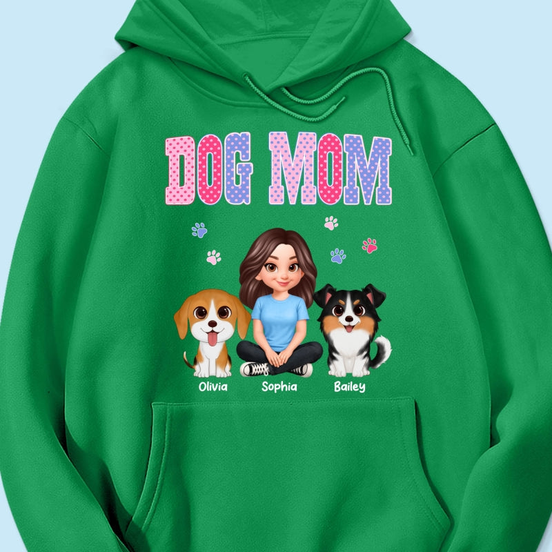 Trending Polka Dot Pattern Spring Summer Vibe Dog Mom - Personalized Shirt - Mother's Day Gift For Dog Mom