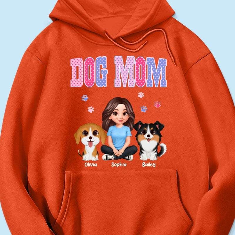 Trending Polka Dot Pattern Spring Summer Vibe Dog Mom - Personalized Shirt - Mother's Day Gift For Dog Mom